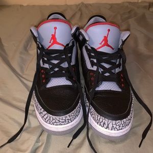 Black cement 3s size 14 air jordan